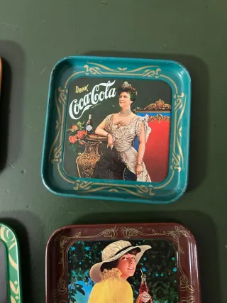 Set 5 Sottobicchieri Coca-Cola Vintage Metallo