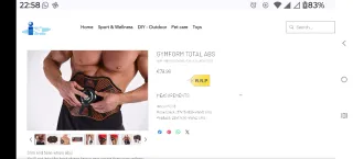 Gymform Total Abs Platinum Sport Cinturón. NUEVO