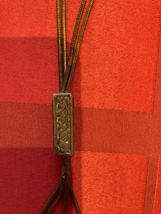 Collar étnica plateado con colgantes