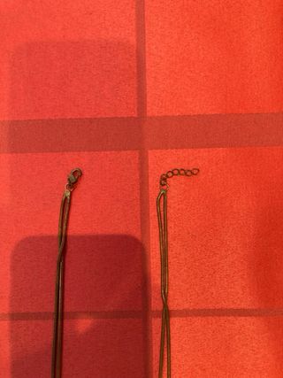 Collar étnica plateado con colgantes