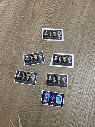 Sellos británicos antiguos 3d