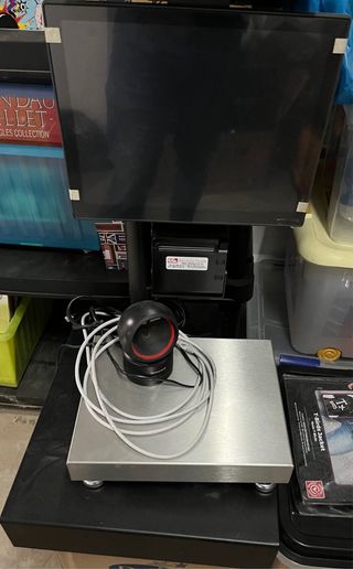 Báscula comercial con pantalla