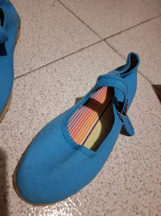 Merceditas esparto azul talla 37