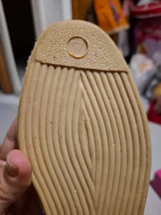 Merceditas esparto azul talla 37