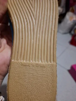 Merceditas esparto azul talla 37