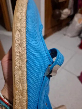 Merceditas esparto azul talla 37