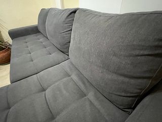 Sofá Cama Chaise Longue Gris