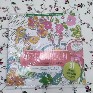 Libro antiestrés para colorear jardines Zen
