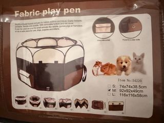 Parque para animales, nuevo, con funda