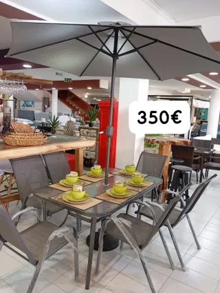 Conjunto Terraza Mesa y Sillas Exterior