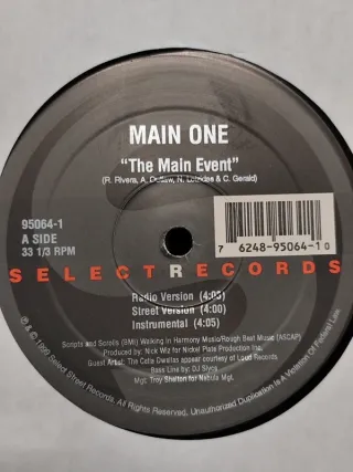 Vinilo Rap Main One - The Main Ingredient/Everyday