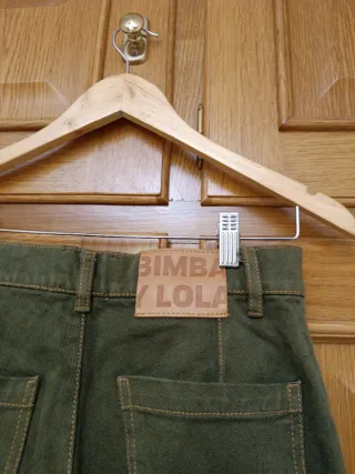 Pantalones verdes de pana