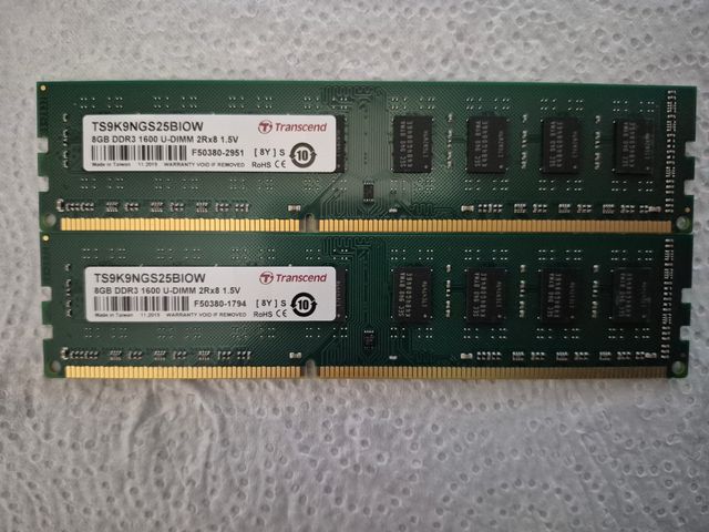 16Gb-DDR3 / 2x8Gb - 1600Mhz