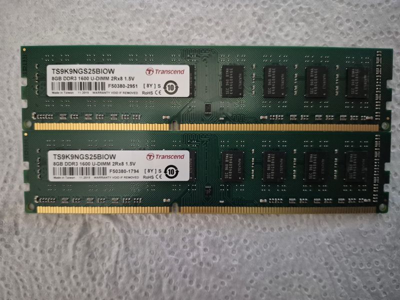 16Gb-DDR3 / 2x8Gb - 1600Mhz