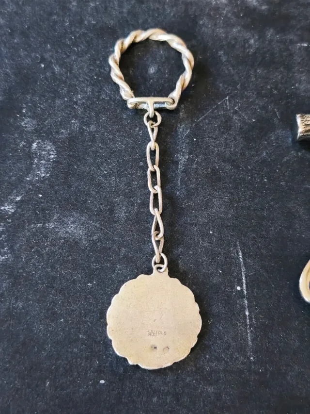 Llavero Plata Ley y Abridor Colección alpaca