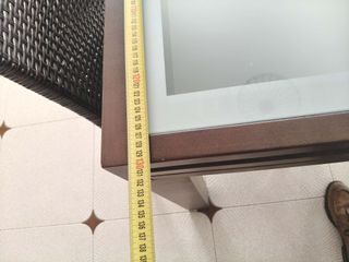 Mesa comedor extensible cristal 130-260x90