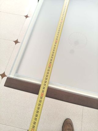 Mesa comedor extensible cristal 130-260x90