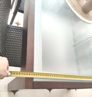 Mesa comedor extensible cristal 130-260x90