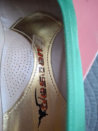 Zapatos de fallera Descans verdes talla 34