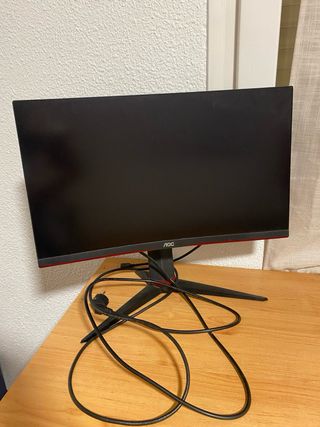 Monitor Gaming AOC Negro y Rojo
