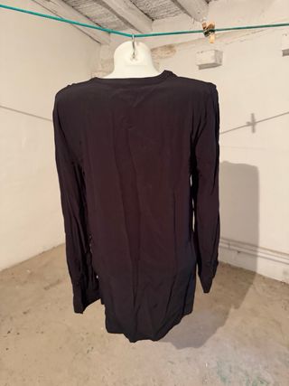 Camiseta Tommy Hilfiger Negra Manga Larga