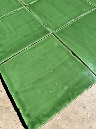 Baldosas verdes 13x13