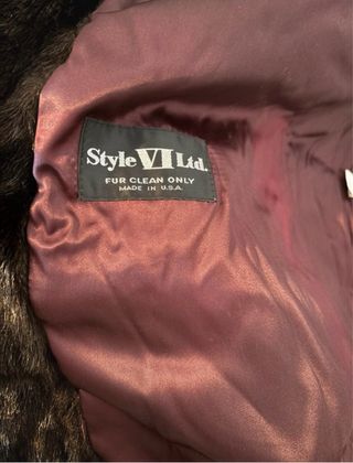 Giacca vintage in pelliccia sintetica