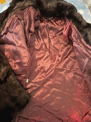 Giacca vintage in pelliccia sintetica