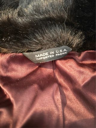 Giacca vintage in pelliccia sintetica