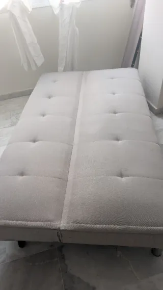 Sofá Cama Beige/Gris