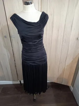 Vestido negro Mango Talla M