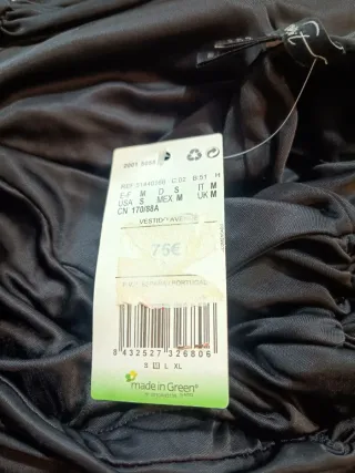 Vestido negro Mango Talla M