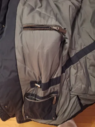 Cazadora tres cuartos azul