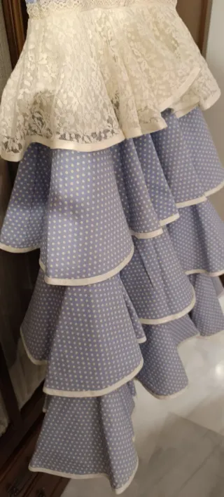 Traje Flamenca Niña Talla 7-8 Años