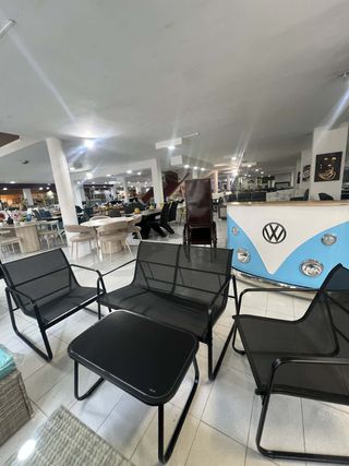 Set Exterior Negro Metálico