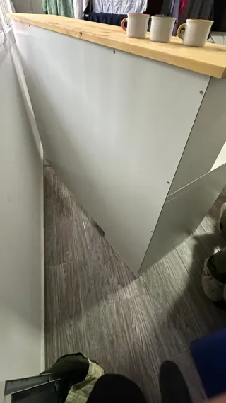 Mostrador / Mesa alta 145cm – Encimera maciza