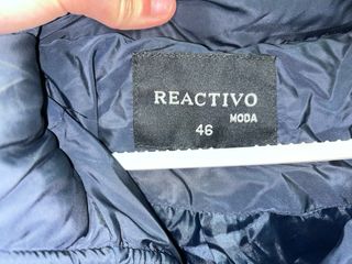 Chaqueta acolchada azul marino mujer