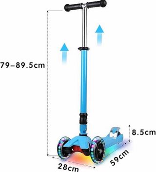 Patinete infantil 3 ruedas azul