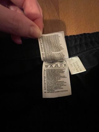 Pantaloni sportivi Adidas neri tessuto tecnico