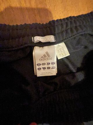 Pantaloni sportivi Adidas neri tessuto tecnico