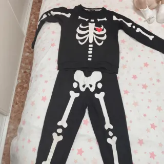 Disfraz esqueleto talla 6-7