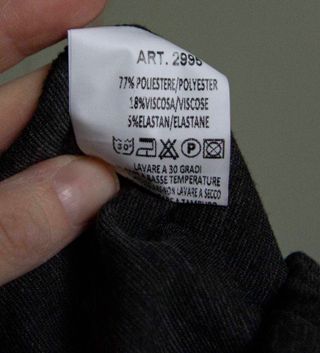 Leggings grigi banda argento/nero tg L