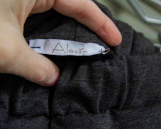 Leggings grigi banda argento/nero tg L