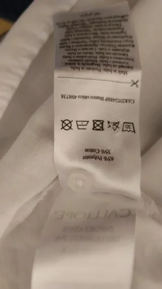 Blusa donna bianca con volant