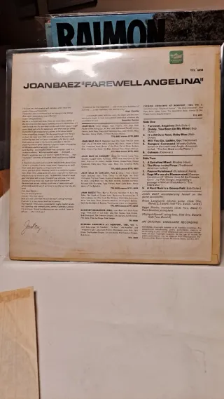 Joan Baez - Farewell Angelina LP Vinilo 1965