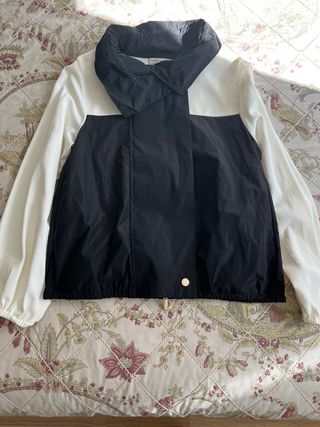 Chaqueta bicolor mujer