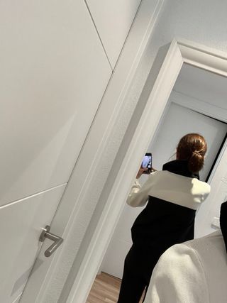 Chaqueta bicolor mujer