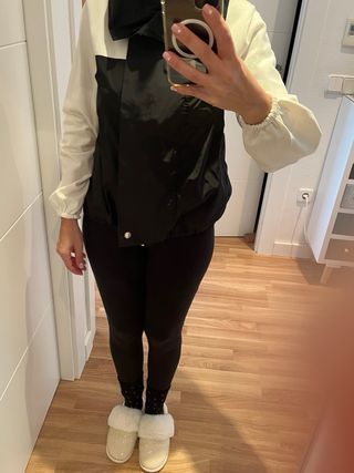 Chaqueta bicolor mujer