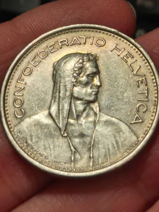 5 Francos Suiza 1968 Ceca B