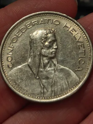 5 Francos Suiza 1968 Ceca B